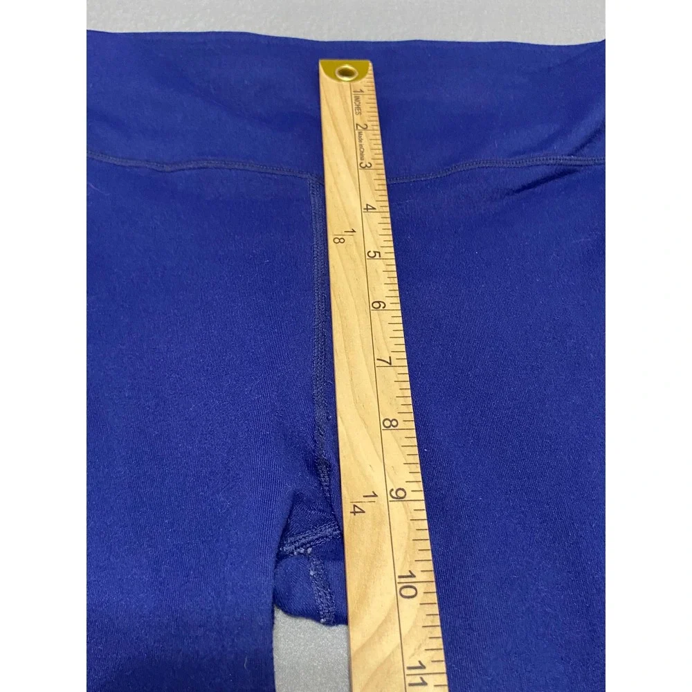 Lululemon Colorblock Chevron Cropped Leggings Blue Lavender Womens Yoga‎ Gym